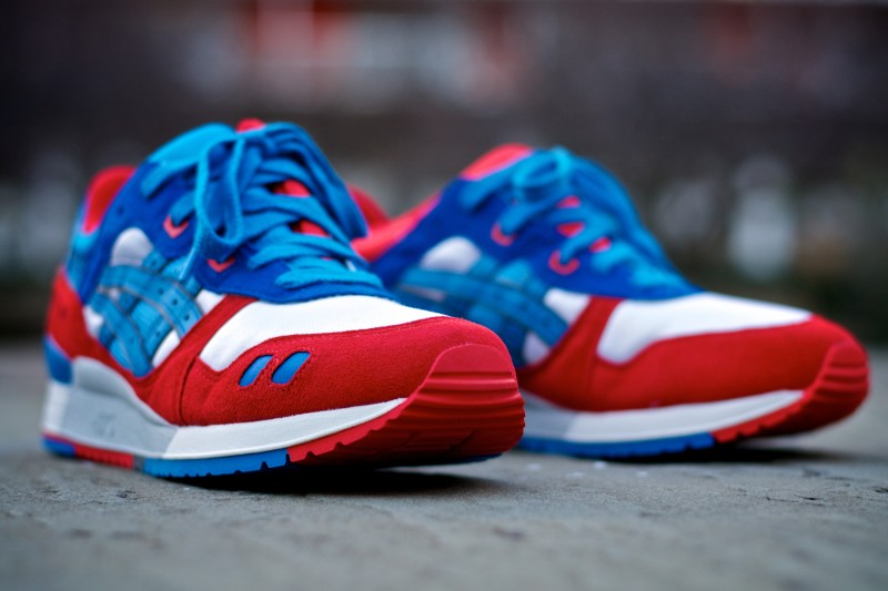 asics gel lyte red and white